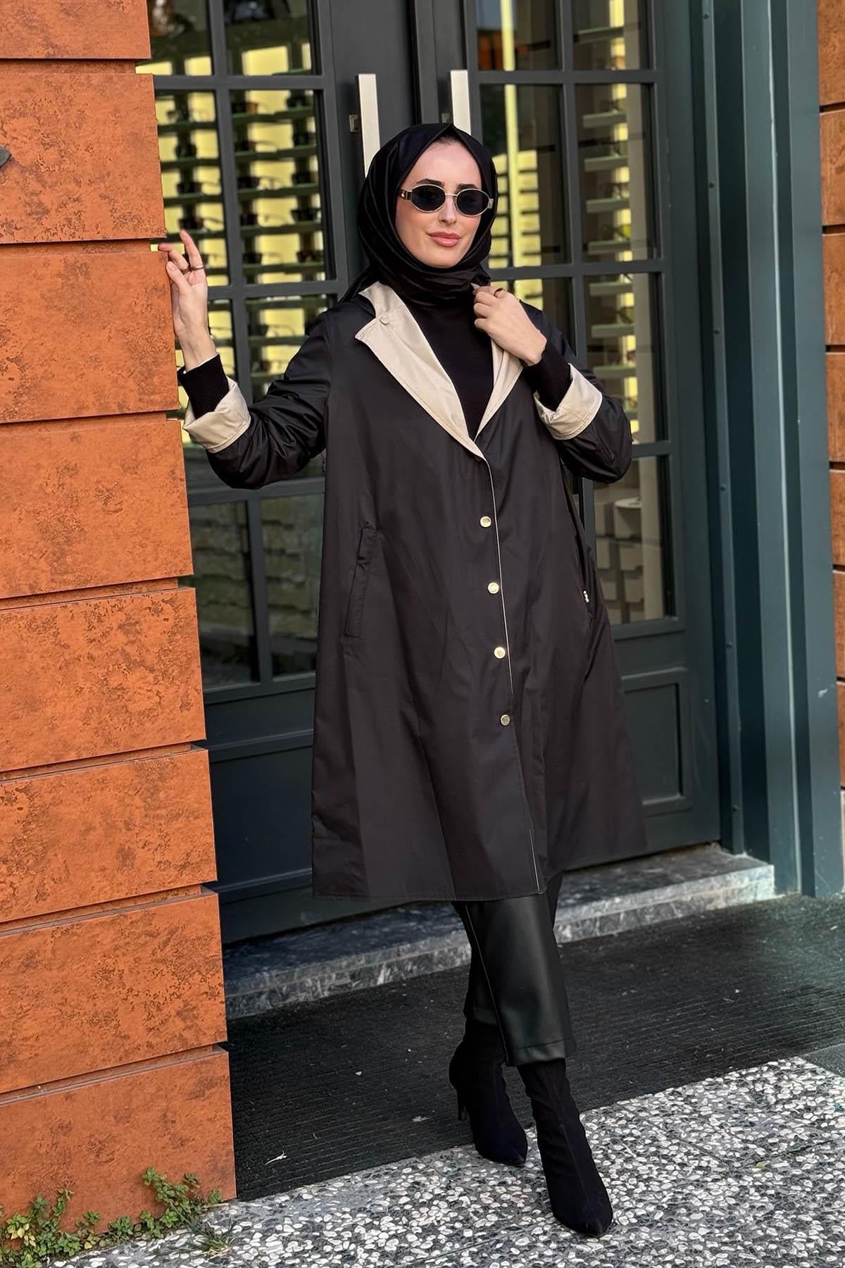 MISS DALİDA Kap T25PF-8012 Siyah