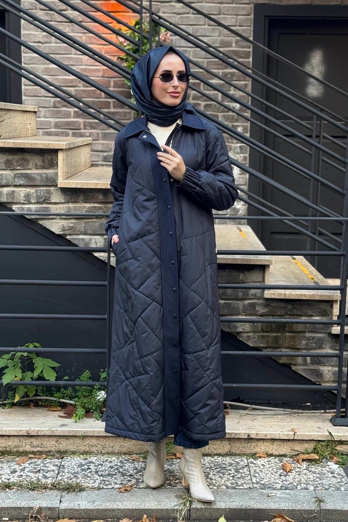 MİSS DALİDA Mont T26K-8008 İndigo