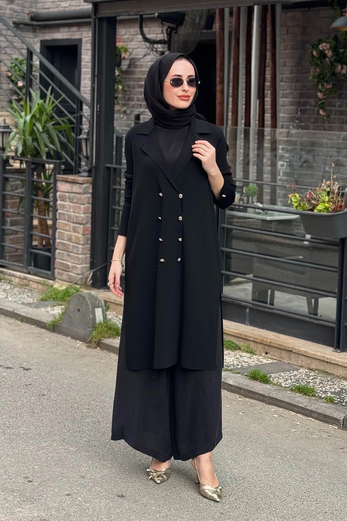 MİSS DALİDA Triko Hırka T26Y-9005 Siyah