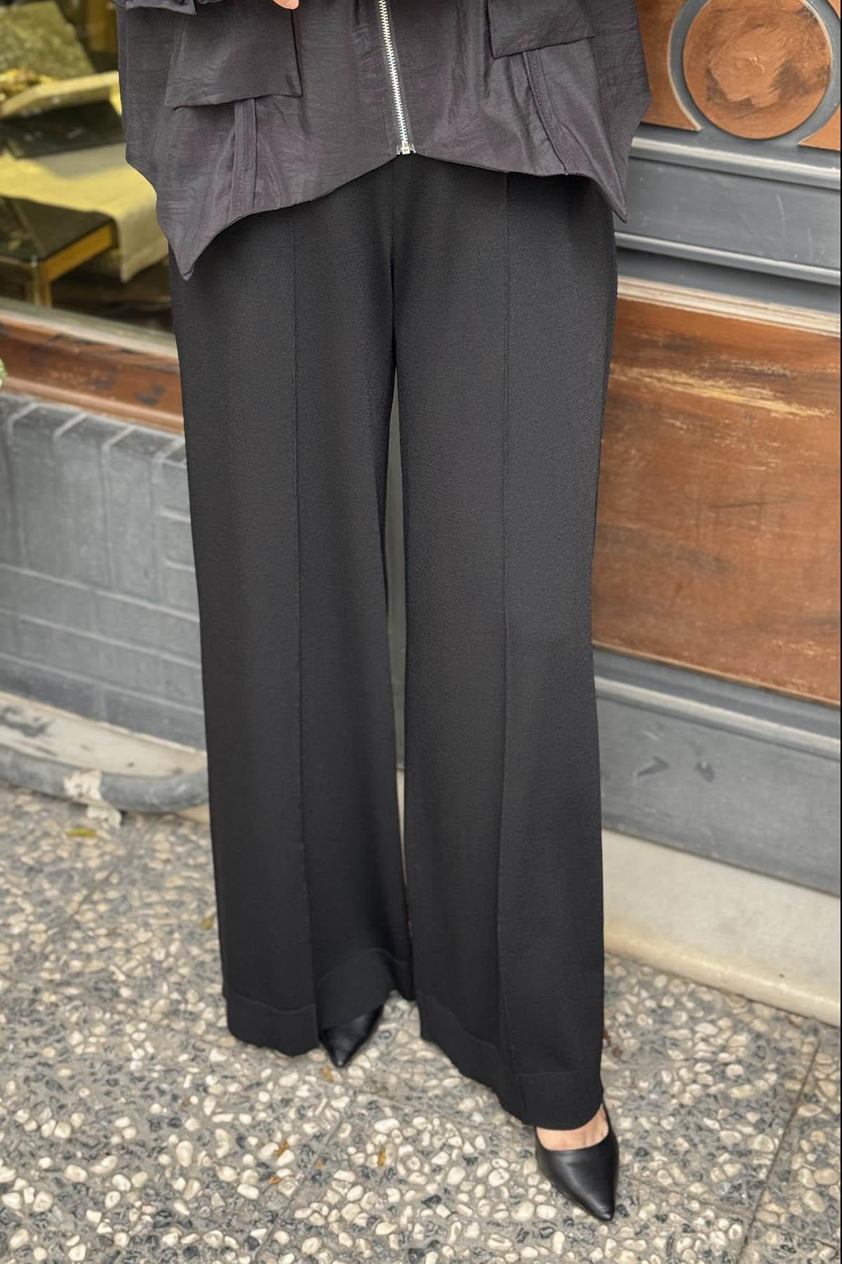 MİSS DALİDA Triko Pantolon T25PF-7001 Siyah