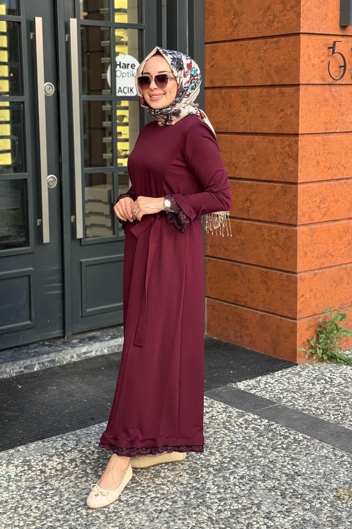 MissWhence Elbise 38823 Bordo