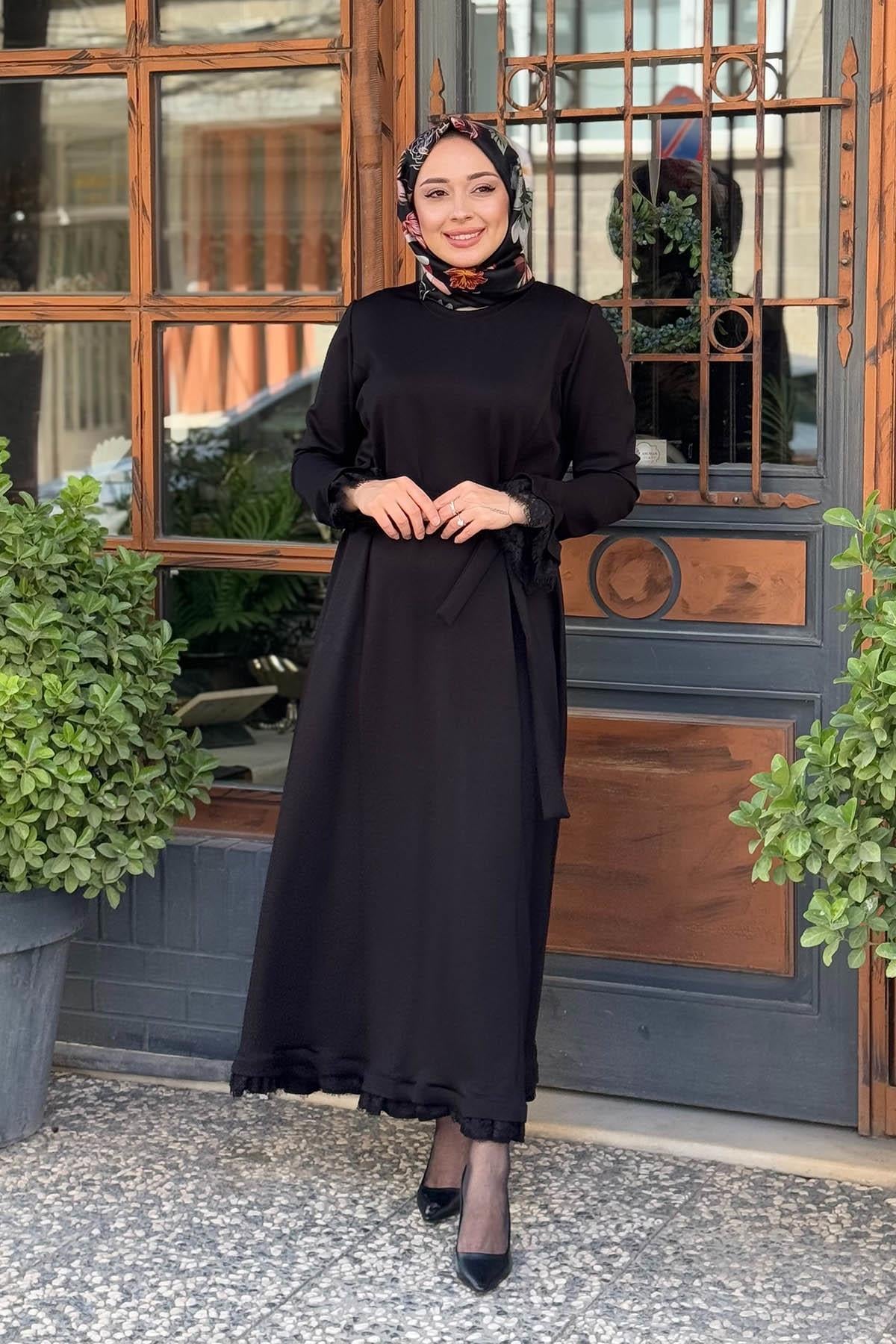 MissWhence Elbise 38823 Siyah