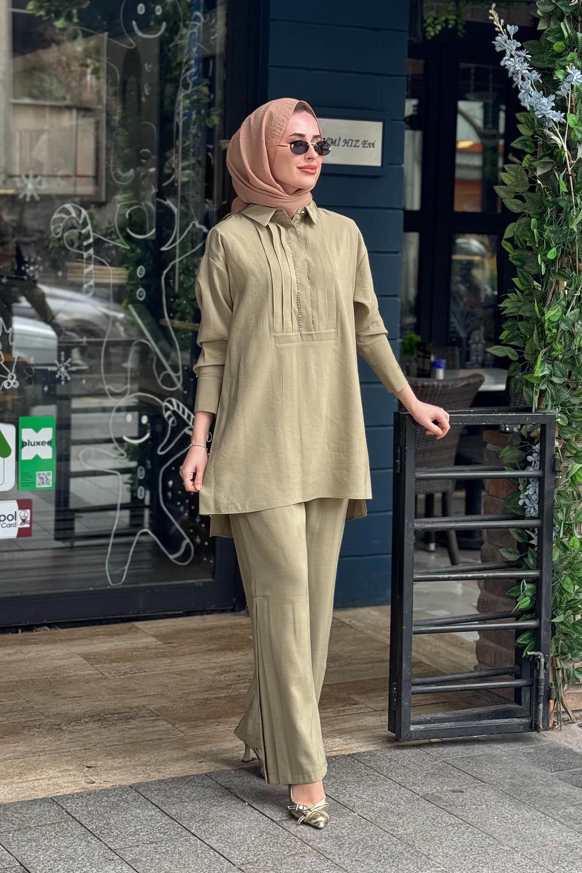 Moodbasic Pantolonlu Takım MB24.744 Haki