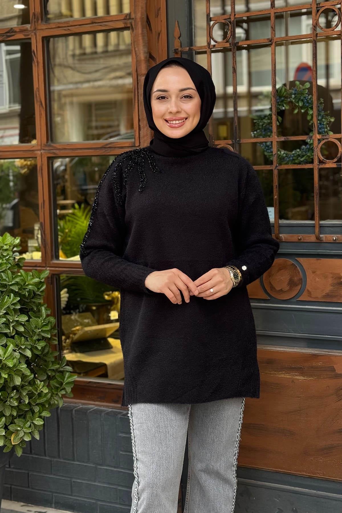 Moodbasic Triko Tunik MA30.06 Siyah
