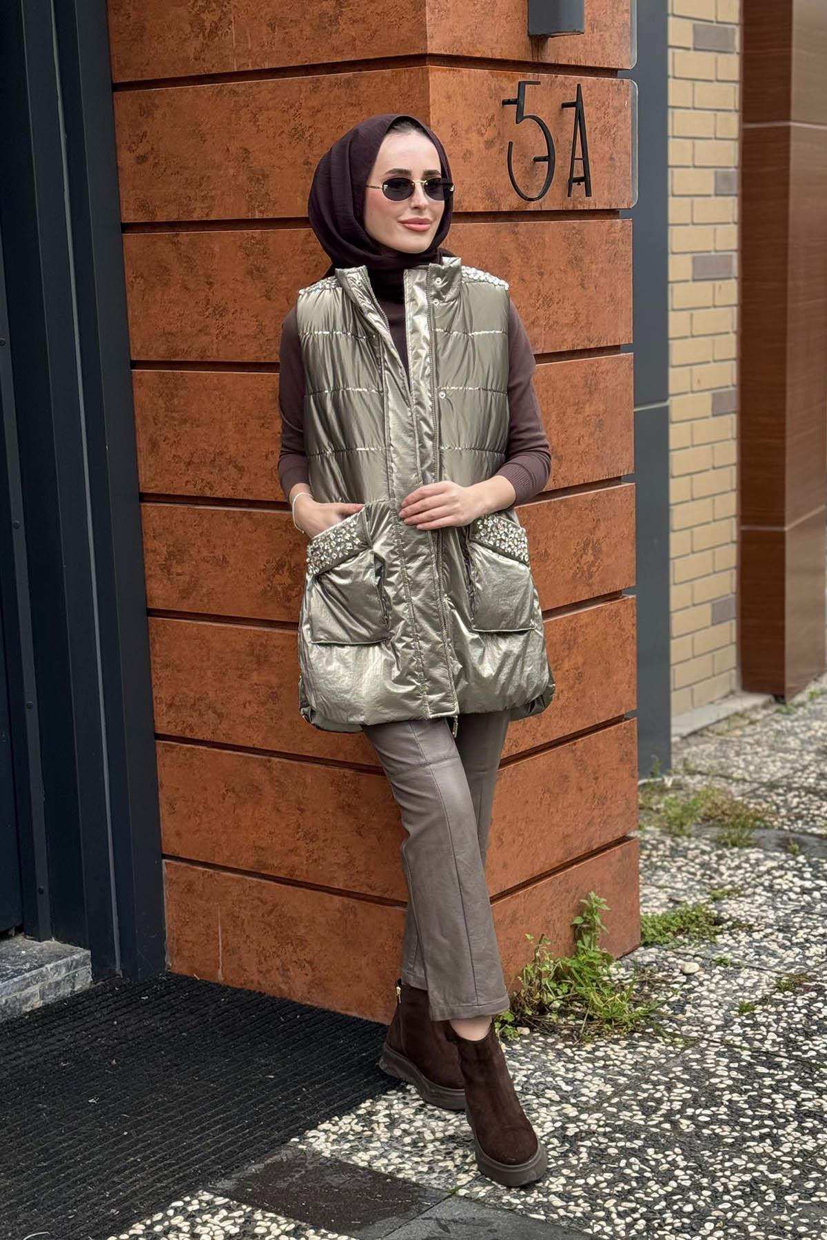 Moodbasic Yelek MA28.03 Platin