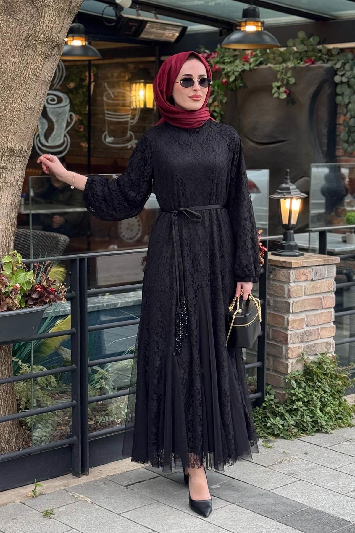 MOOR Elbise 26S5013 Siyah