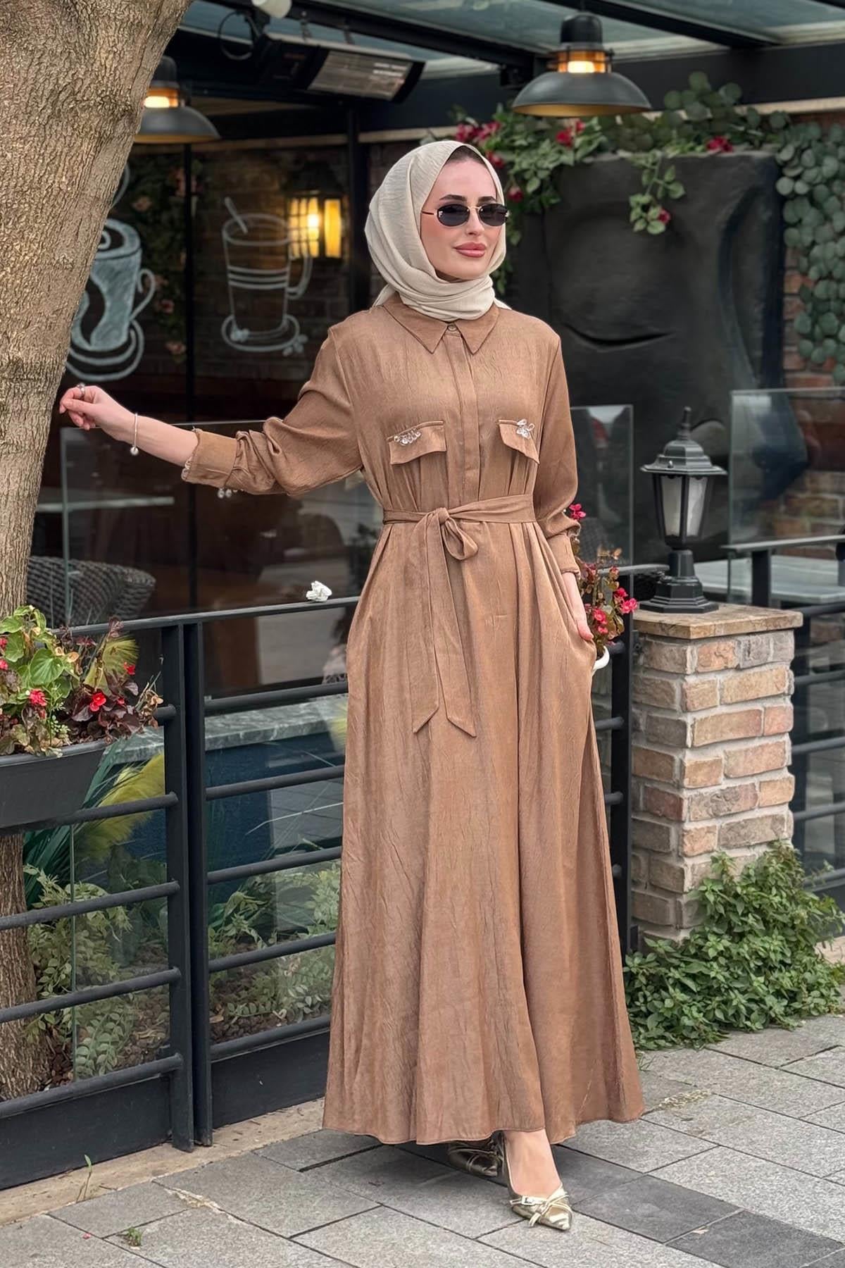 MOOR Elbise 26S5014 Camel