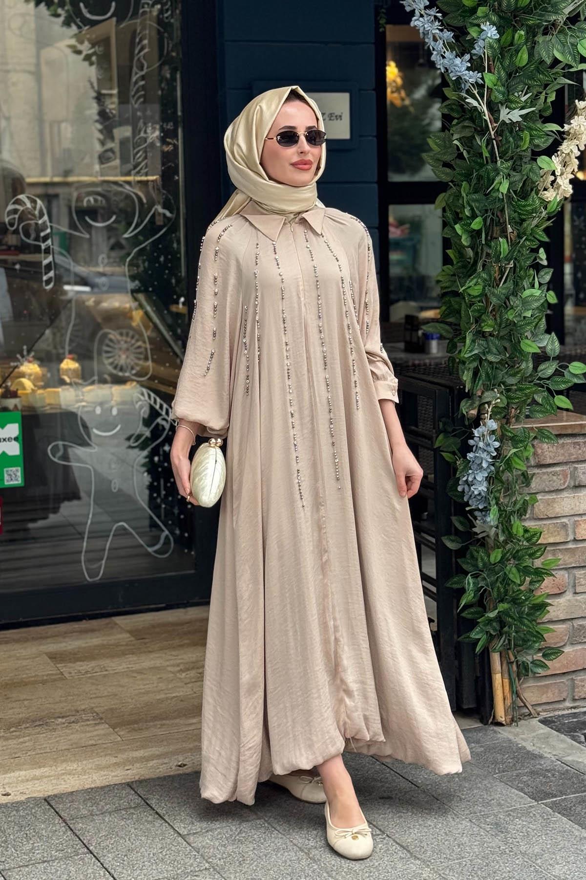 MOOR Elbise 26S5016 Bej
