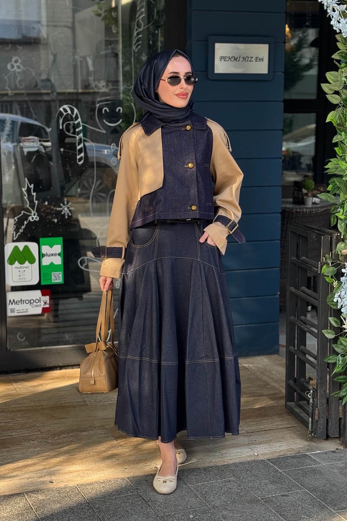 MOOR Etekli Takım 26S4078 Kot Mavi