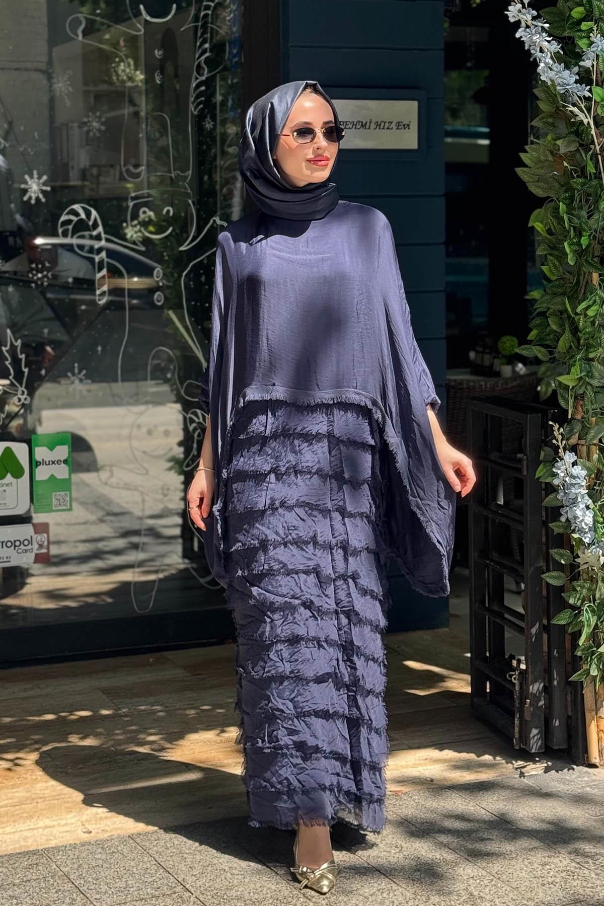 MOOR Femme Elbise 26S9006 Lacivert
