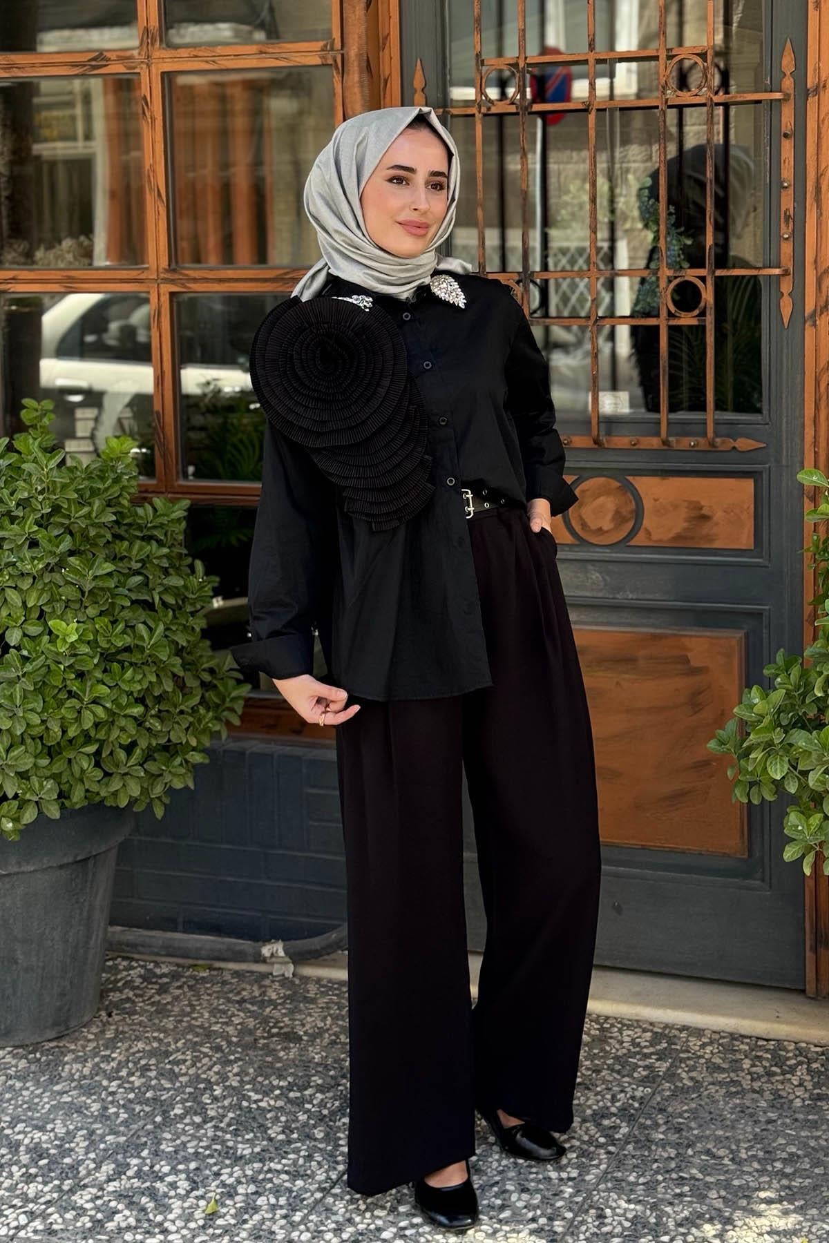 MOOR Gömlek 25S3034 Siyah