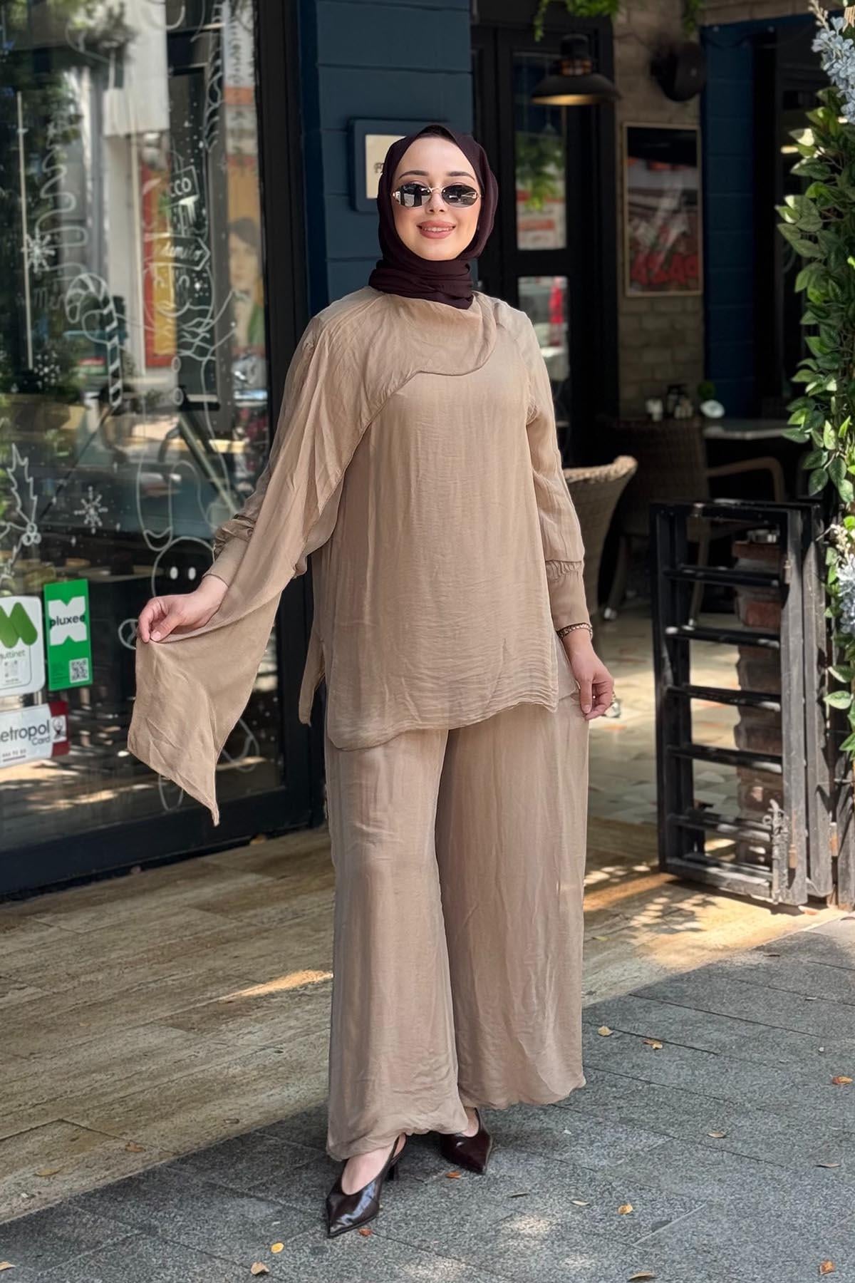 MOOR Nova Pantolonlu Takım 26S9018 Camel