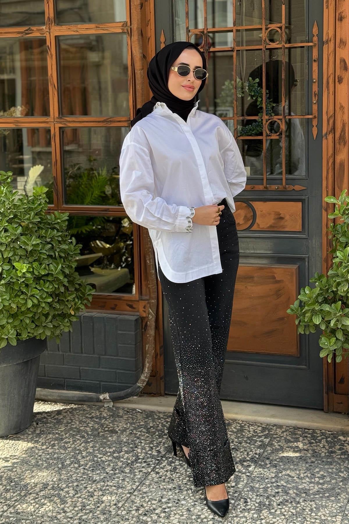 MOOR Pantolon 25W7009 Siyah