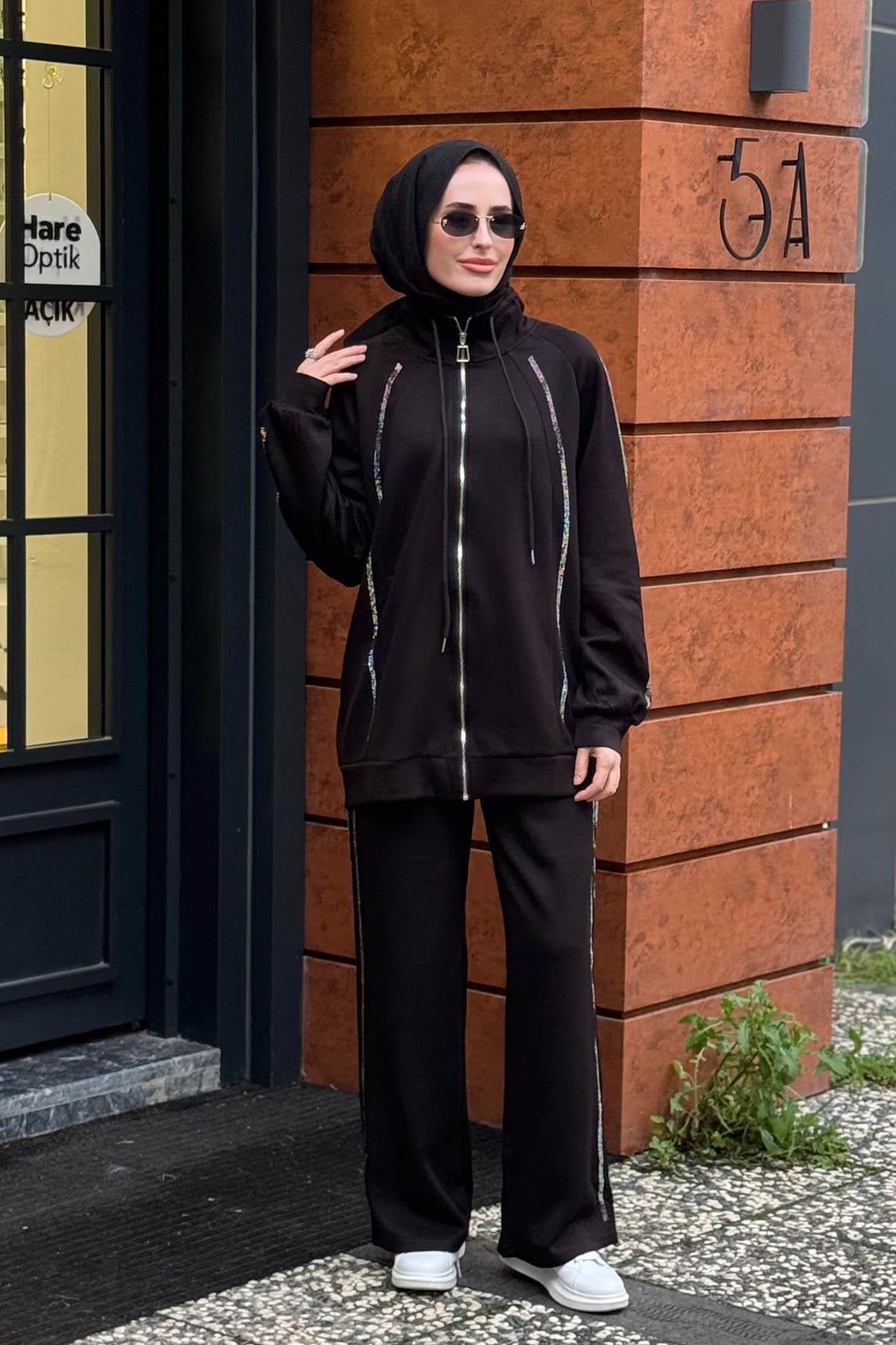 MOOR Pantolonlu Takım 25W4016 Siyah