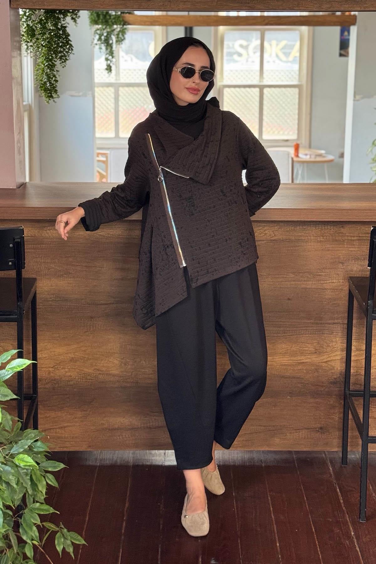 MOOR Pantolonlu Takım 25W4017 Kahve