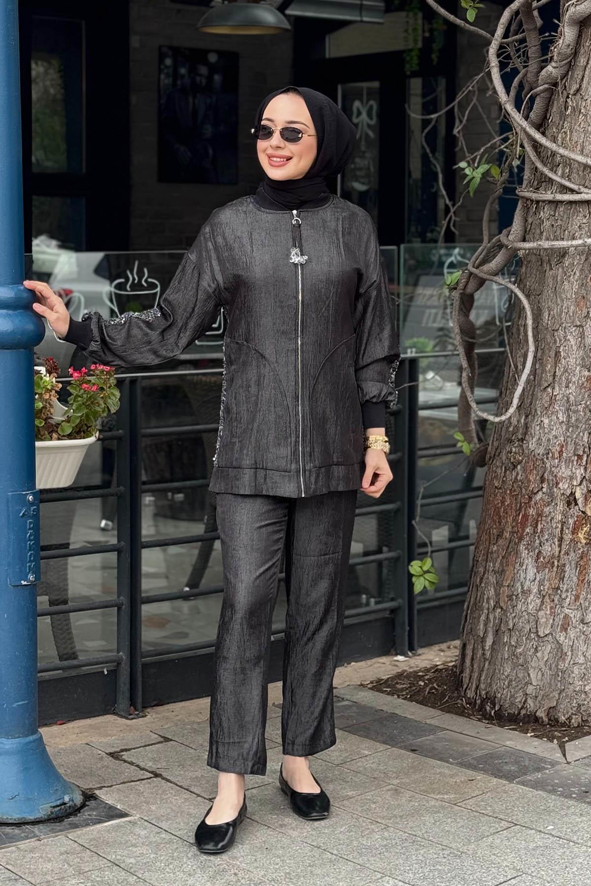 MOOR Pantolonlu Takım 26S4043 Siyah