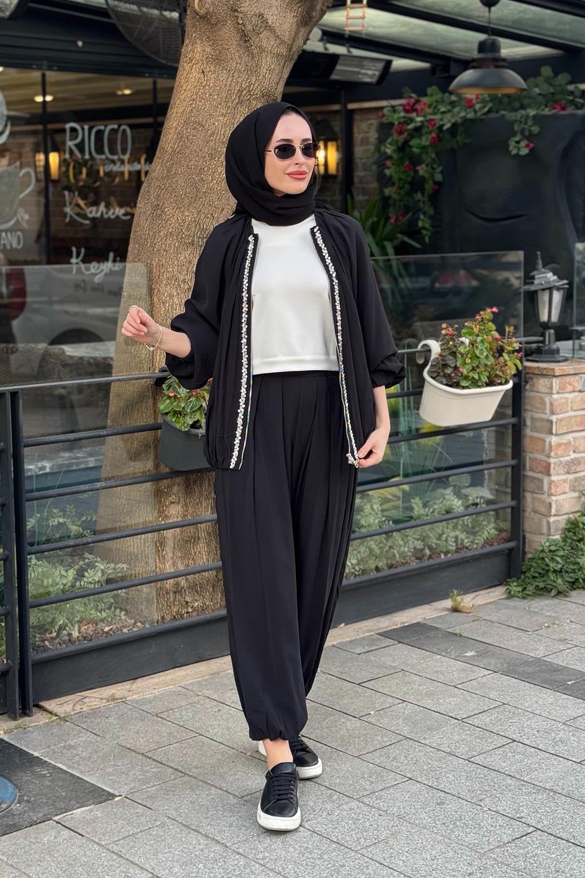 MOOR Pantolonlu Takım 26S4073 Siyah