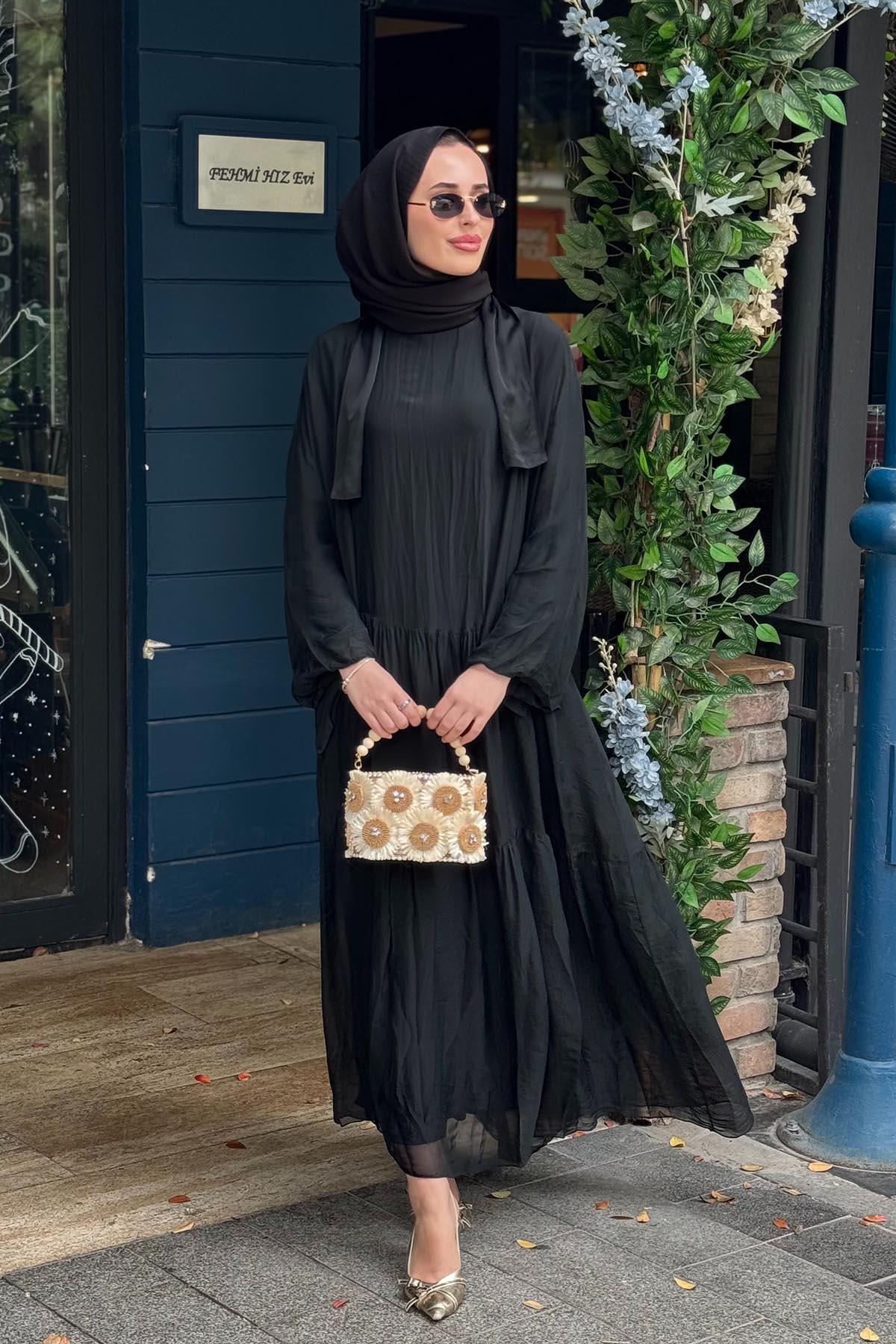 MOOR Silka Elbise 26S9002 Siyah