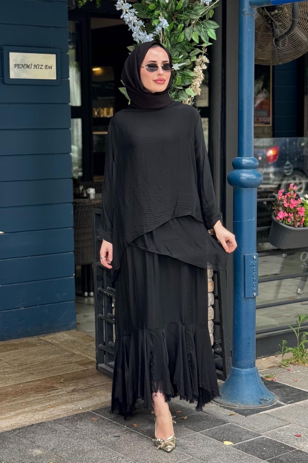 MOOR Softa Elbise 26S9001 Siyah