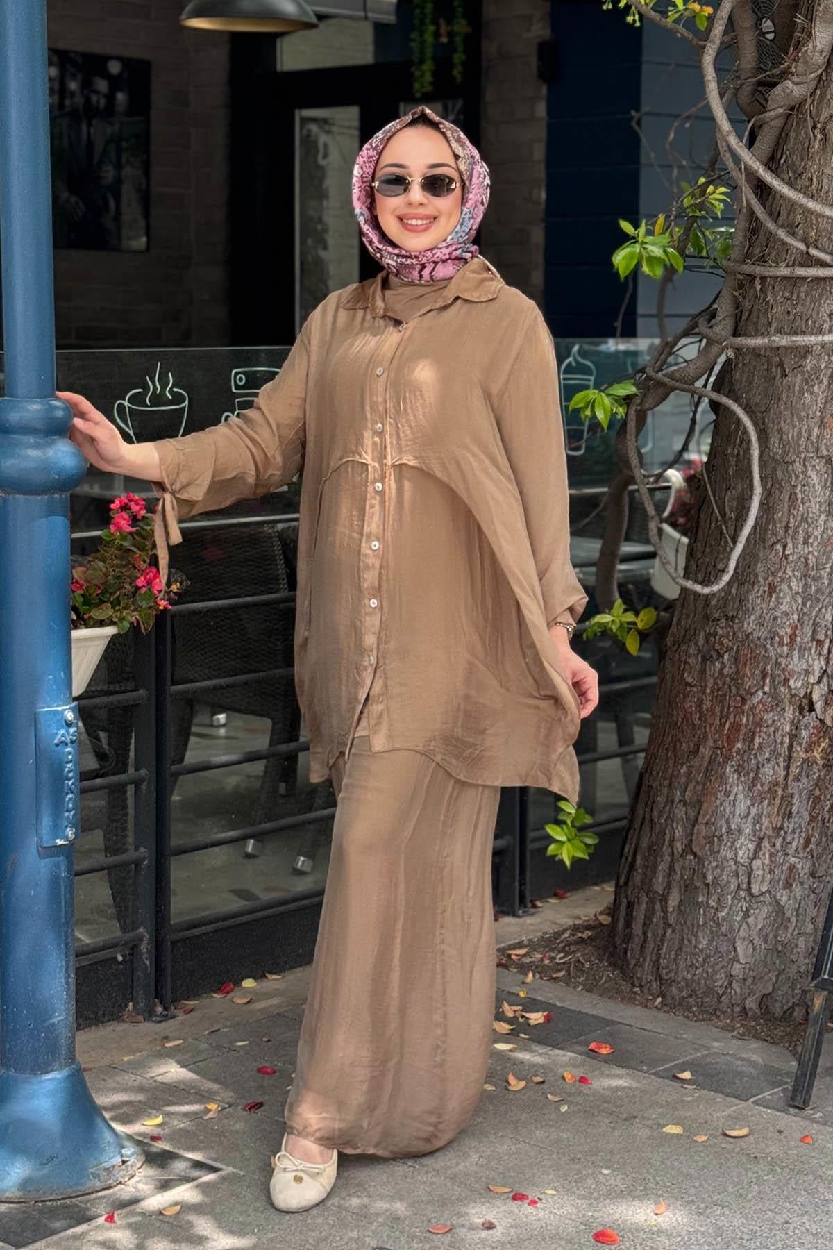 MOOR Terra Pantolonlu Takım 26S9017 Camel