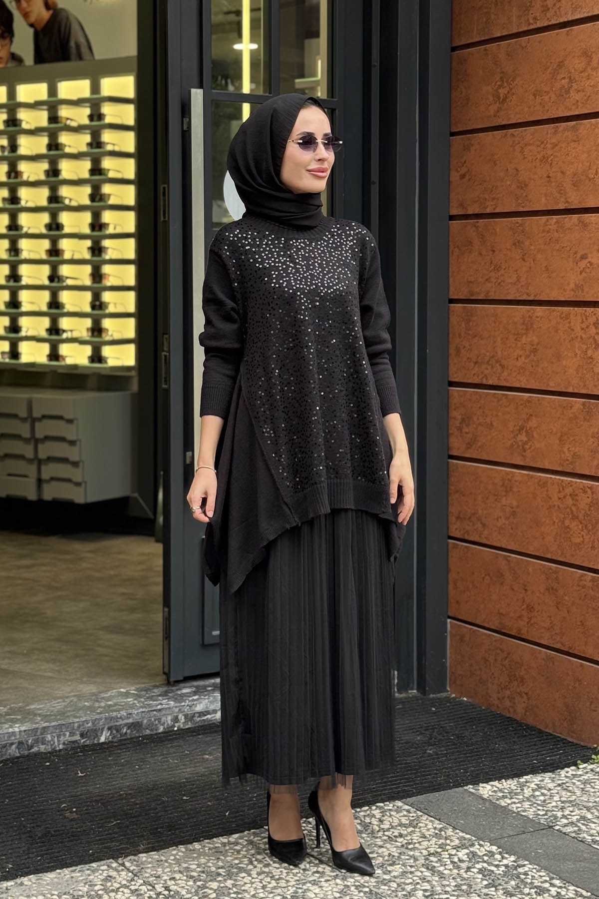 MOOR Venedik Elbise 26W5032 Siyah
