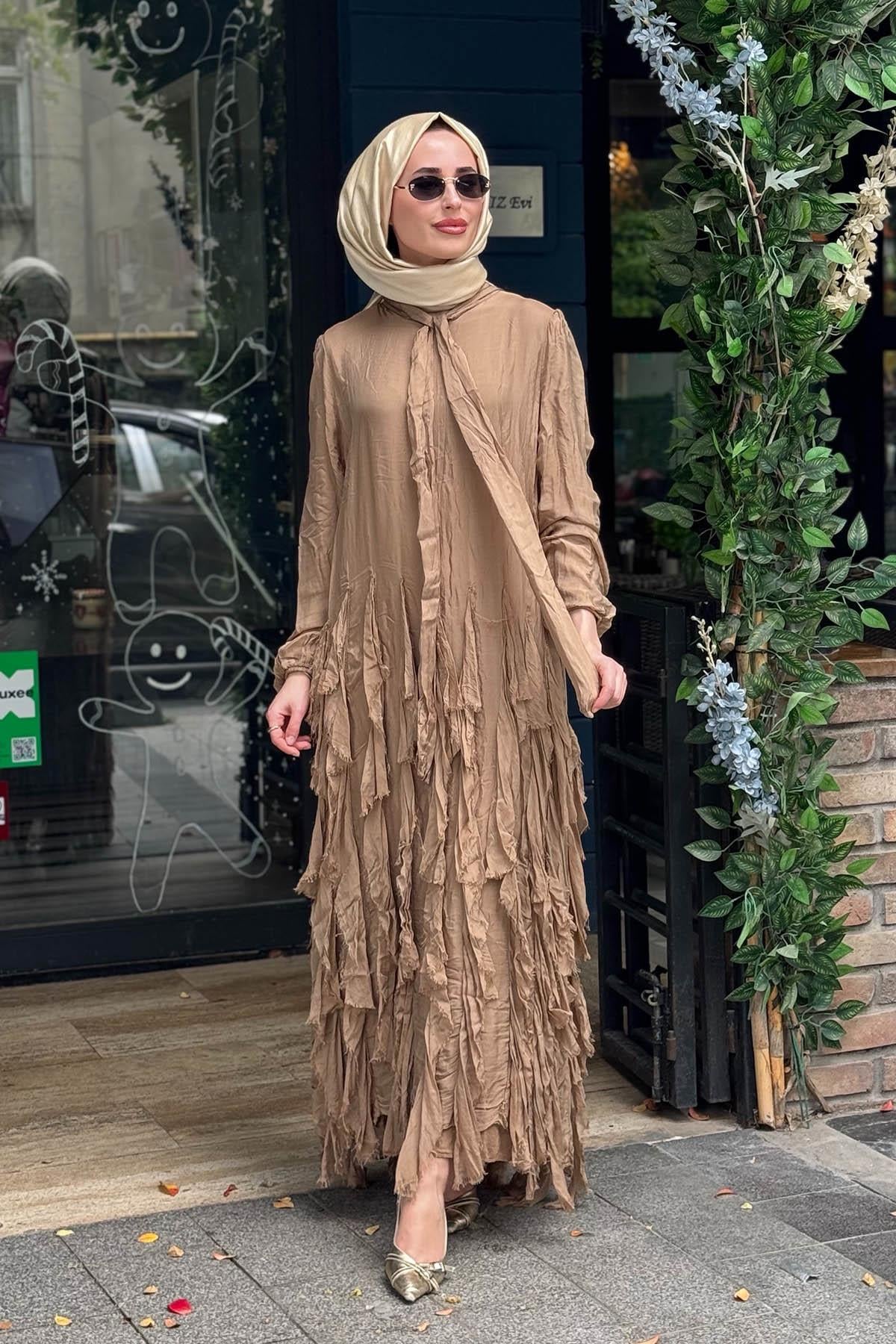 MOOR Vorm Elbise 26S9000 Camel