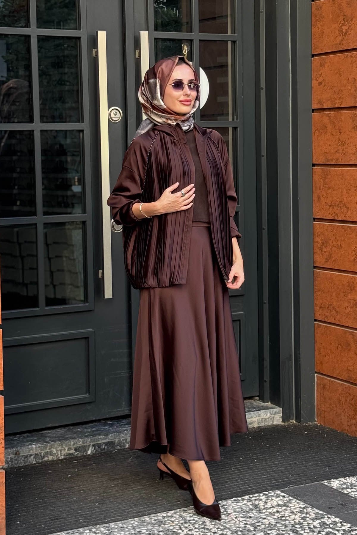 MOOROFMOOR Lunelle Etekli Takım 26W4096 Kahve