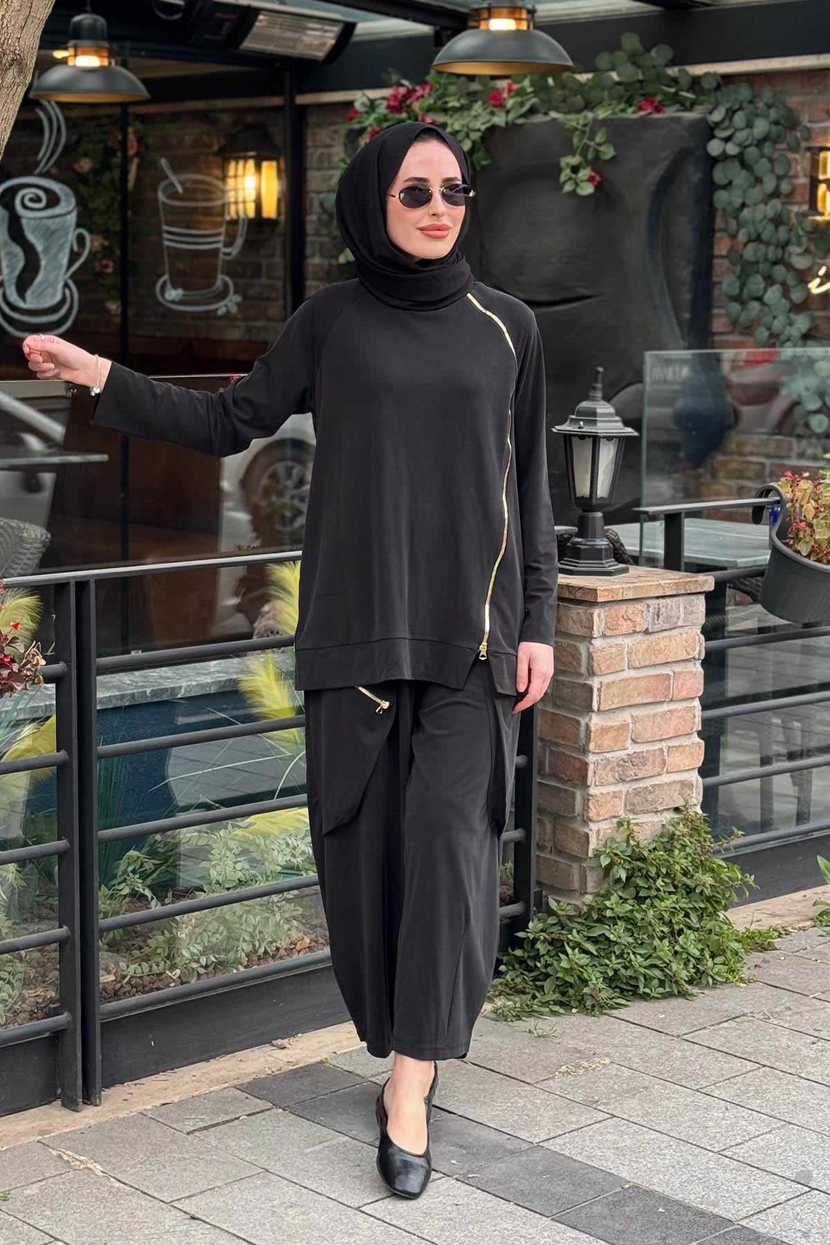 NAKİ & MASCARA Pantolonlu Takım 26MY2144T Siyah