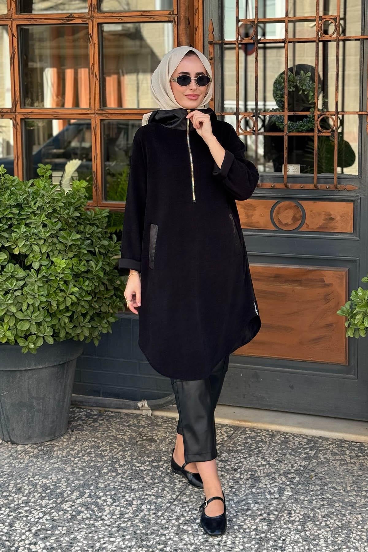 NAKİ & MASCARA Tunik 56MK2140 Siyah