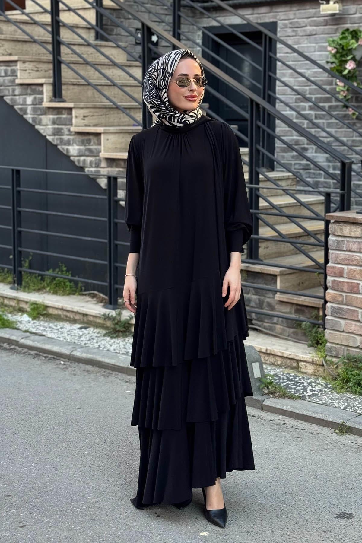 NOİ Elbise 86267 Siyah