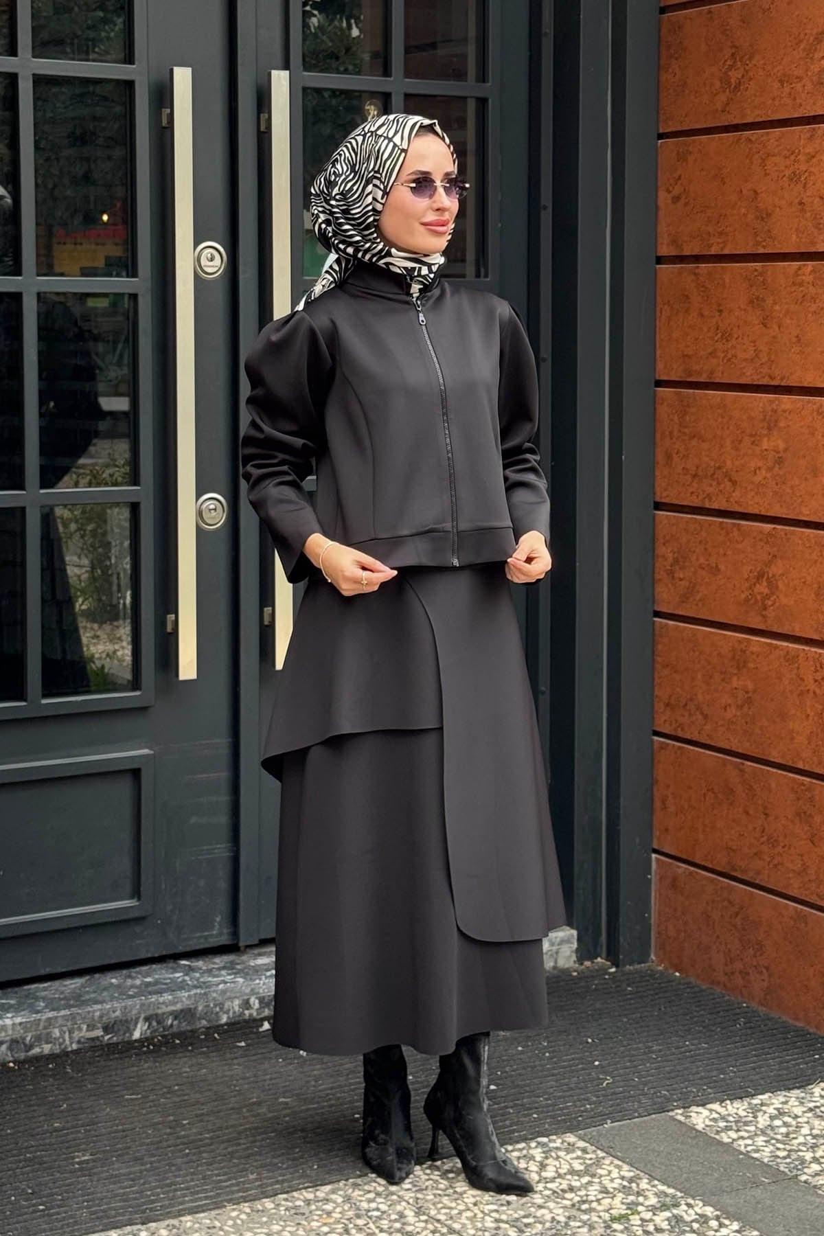 NOİ Scuba Kısa Mont 77305 Siyah