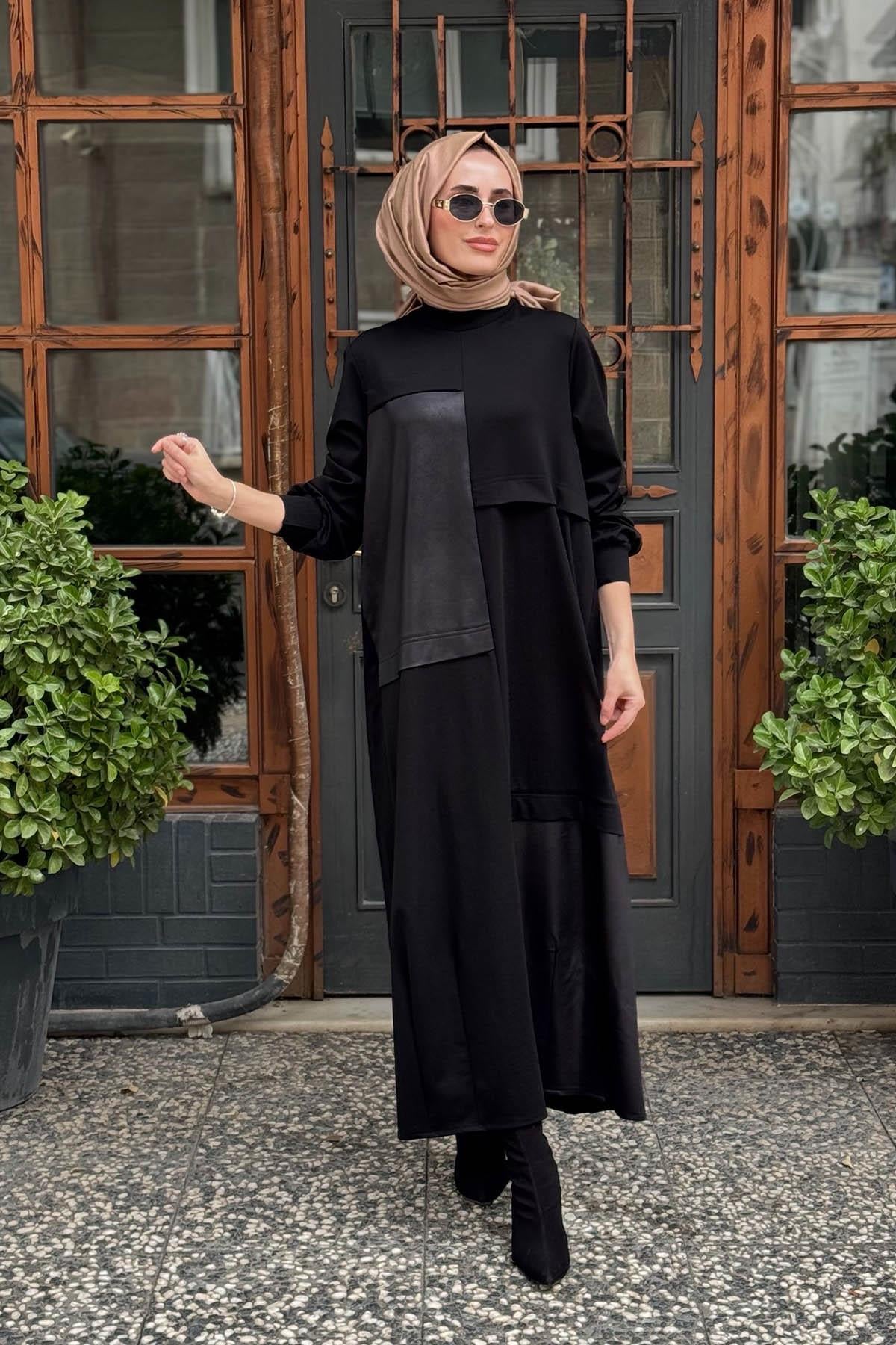 Nurcan Çetin Elbise 25163 Siyah