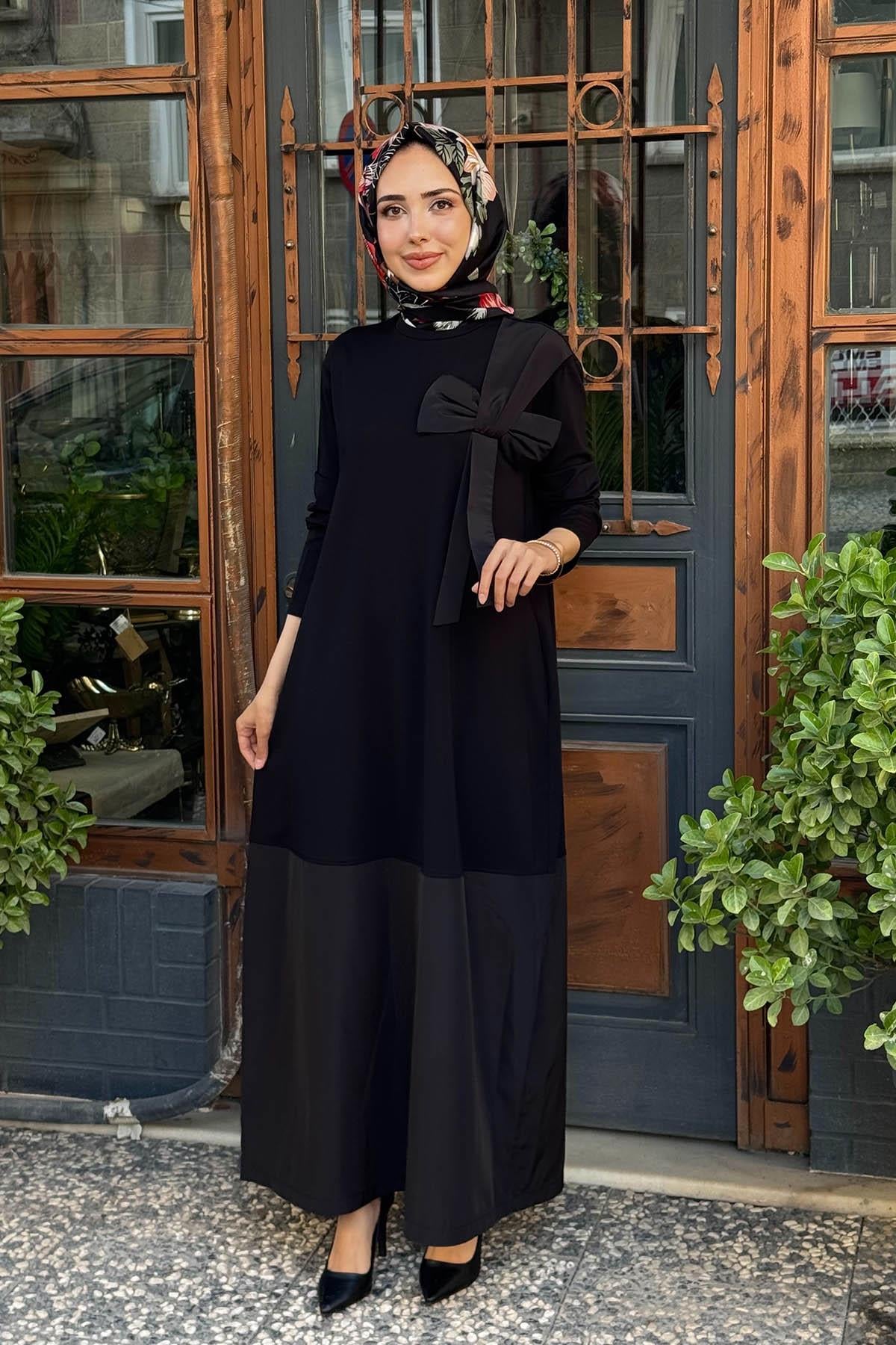 Nurcan Çetin Elbise 25173 Siyah