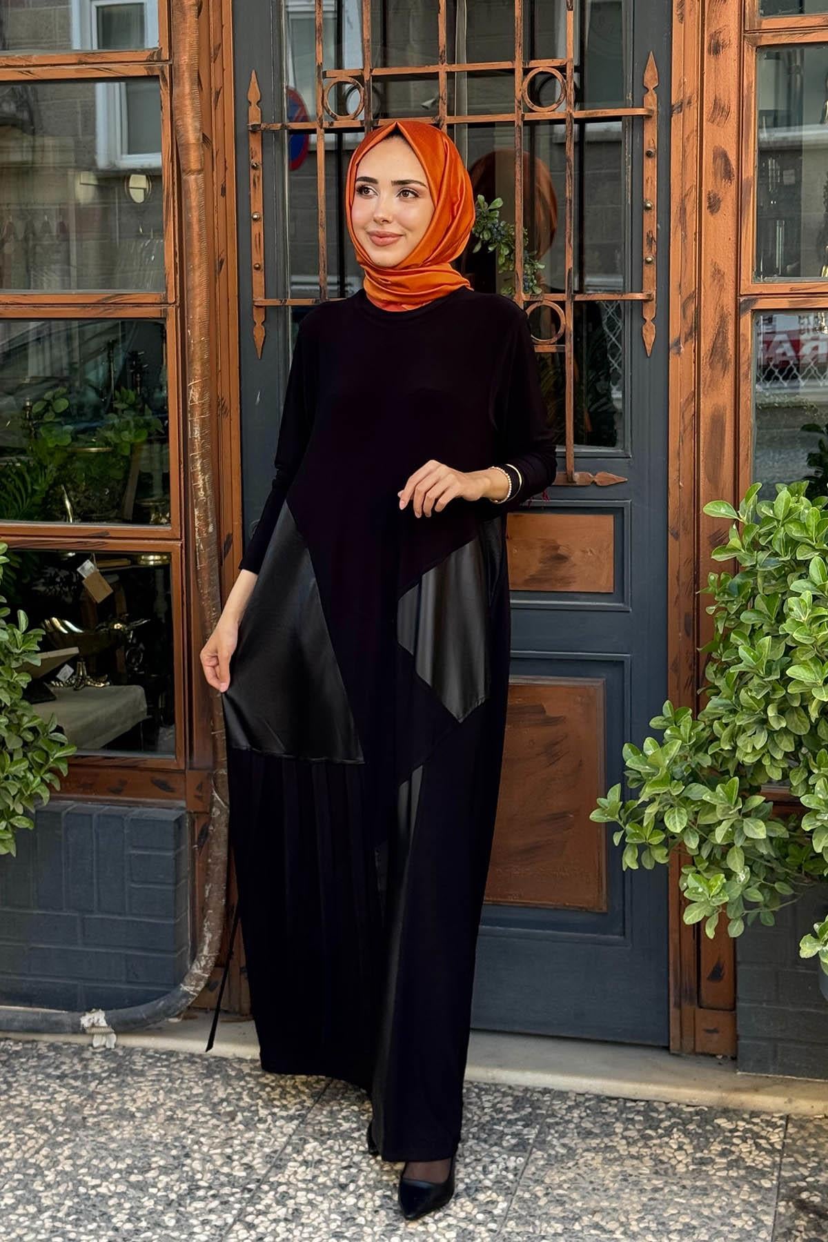 Nurcan Çetin Elbise 25180 Siyah