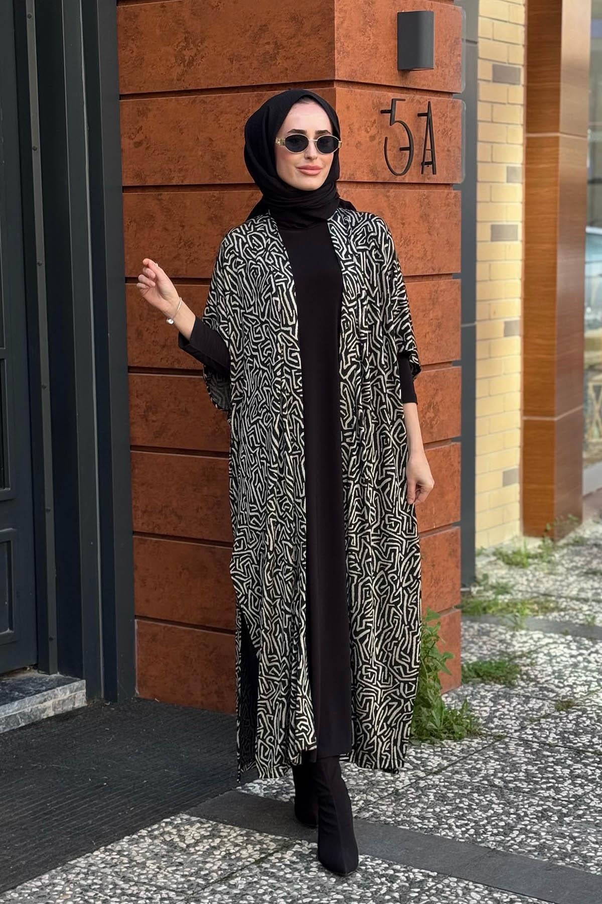 Nurcan Çetin Elbise 25619 Siyah