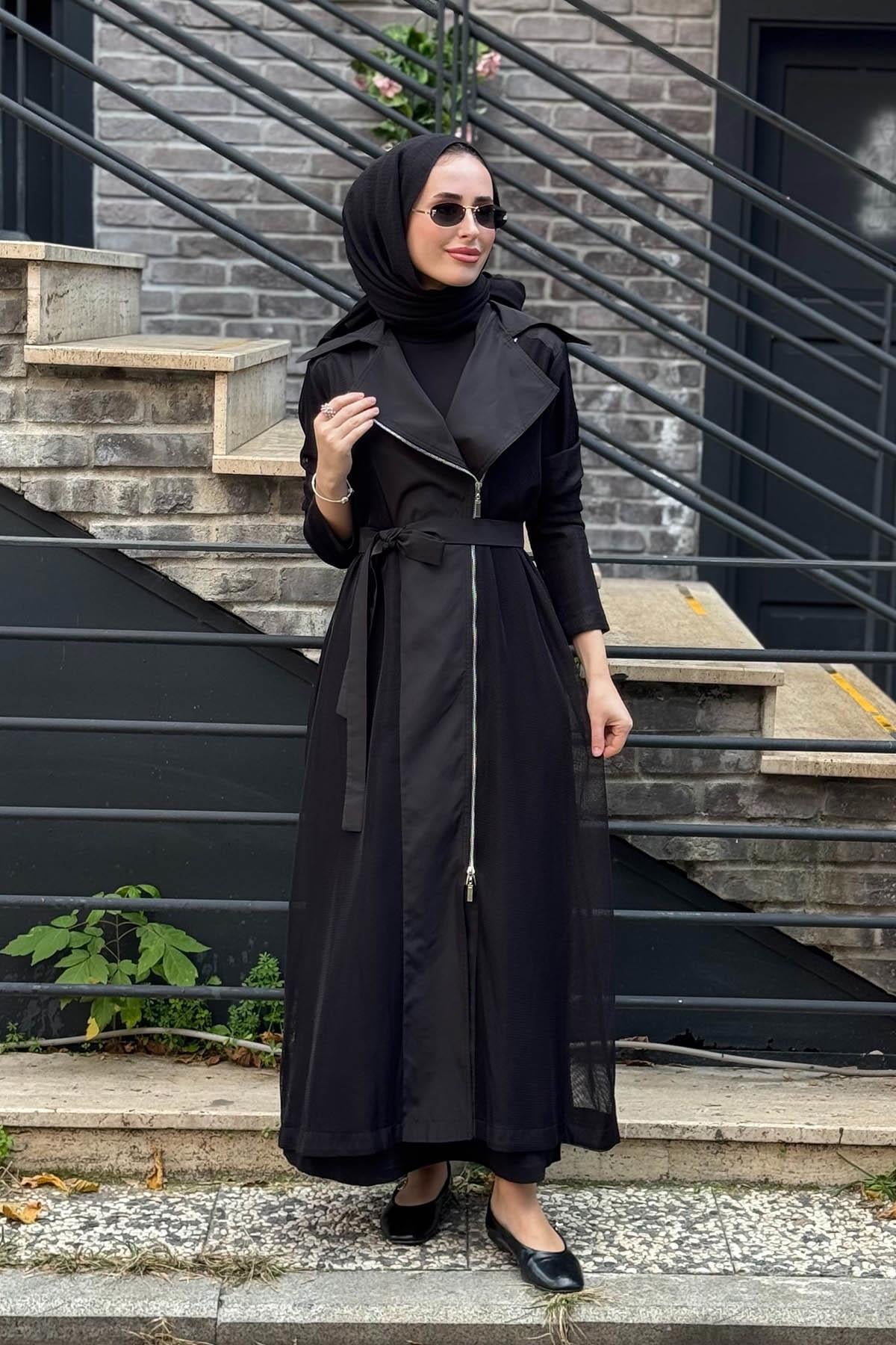 Nurcan Çetin Elbise 25627 Siyah
