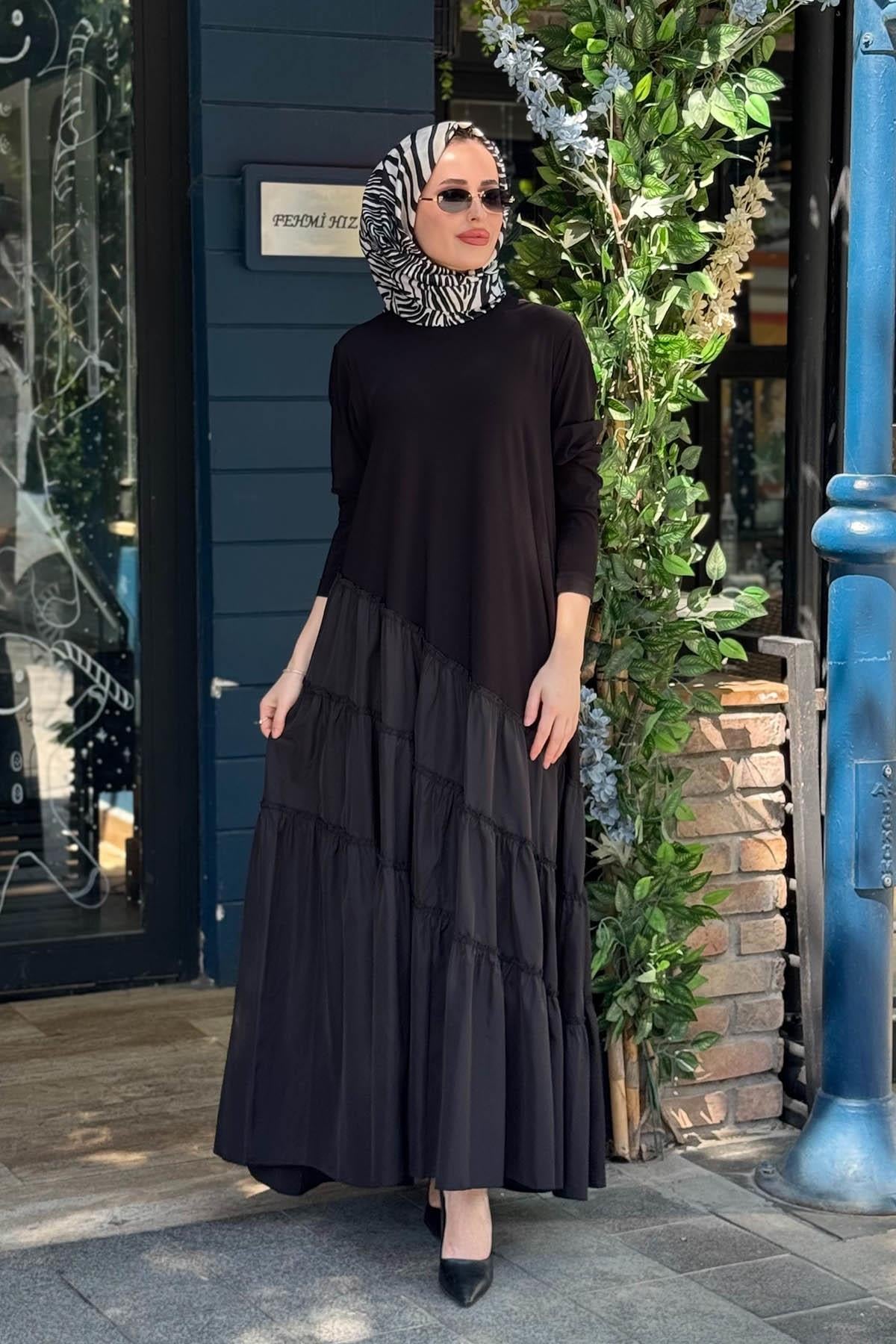 Nurcan Çetin Elbise 26110 Siyah