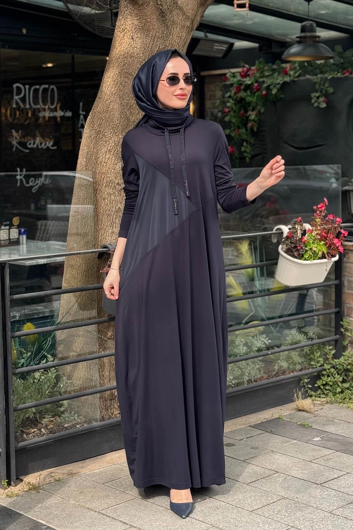 Nurcan Çetin Elbise 26124 Lacivert