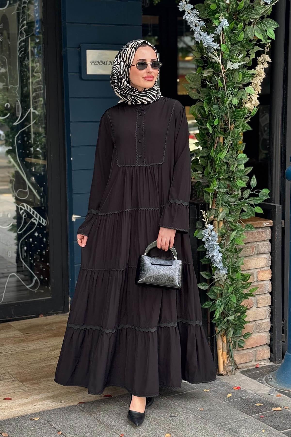 Nurcan Çetin Elbise 26130 Siyah