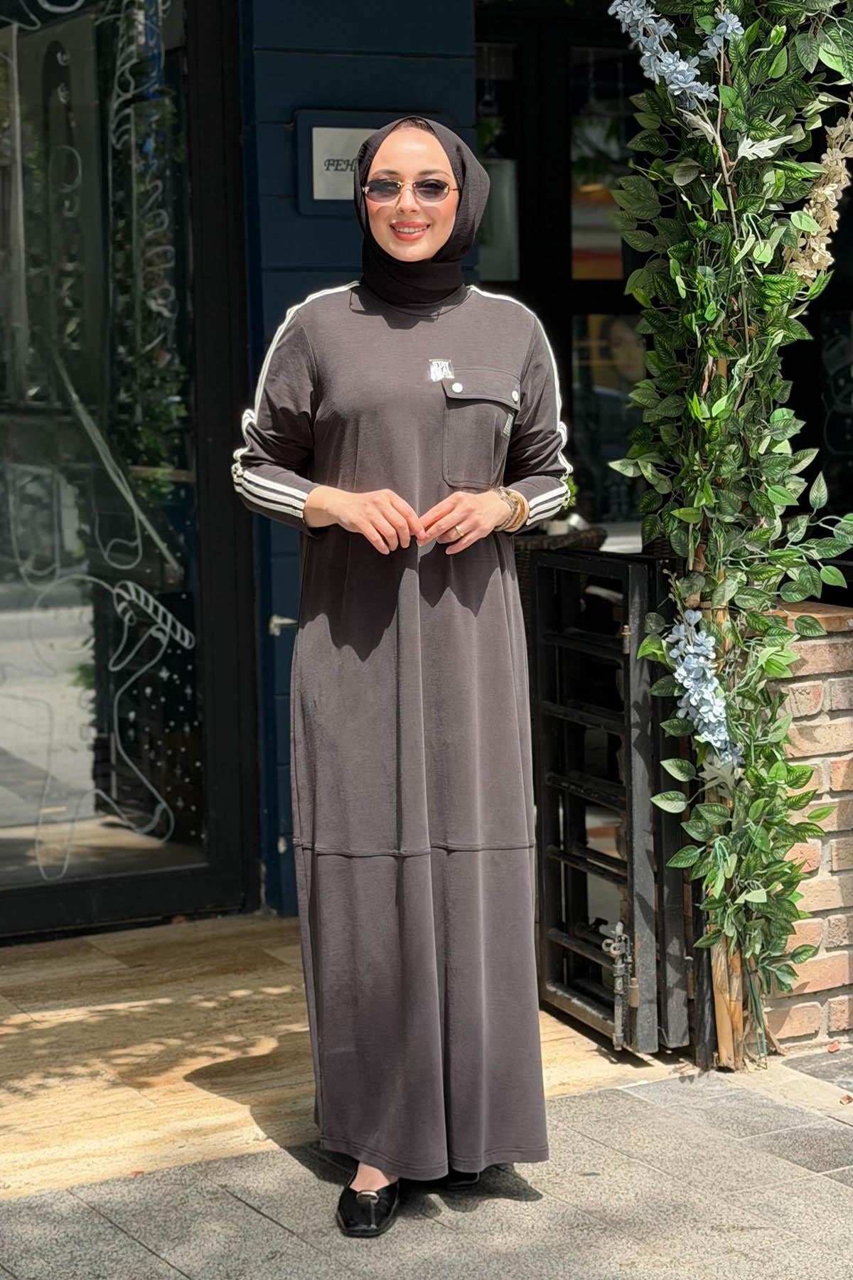 Nurcan Çetin Elbise 26138 Siyah