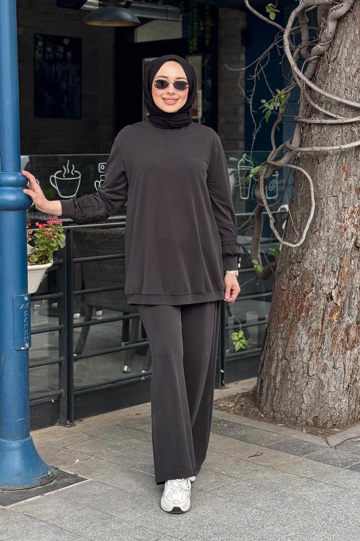Nurcan Çetin Pantolonlu Takım 26440 Siyah