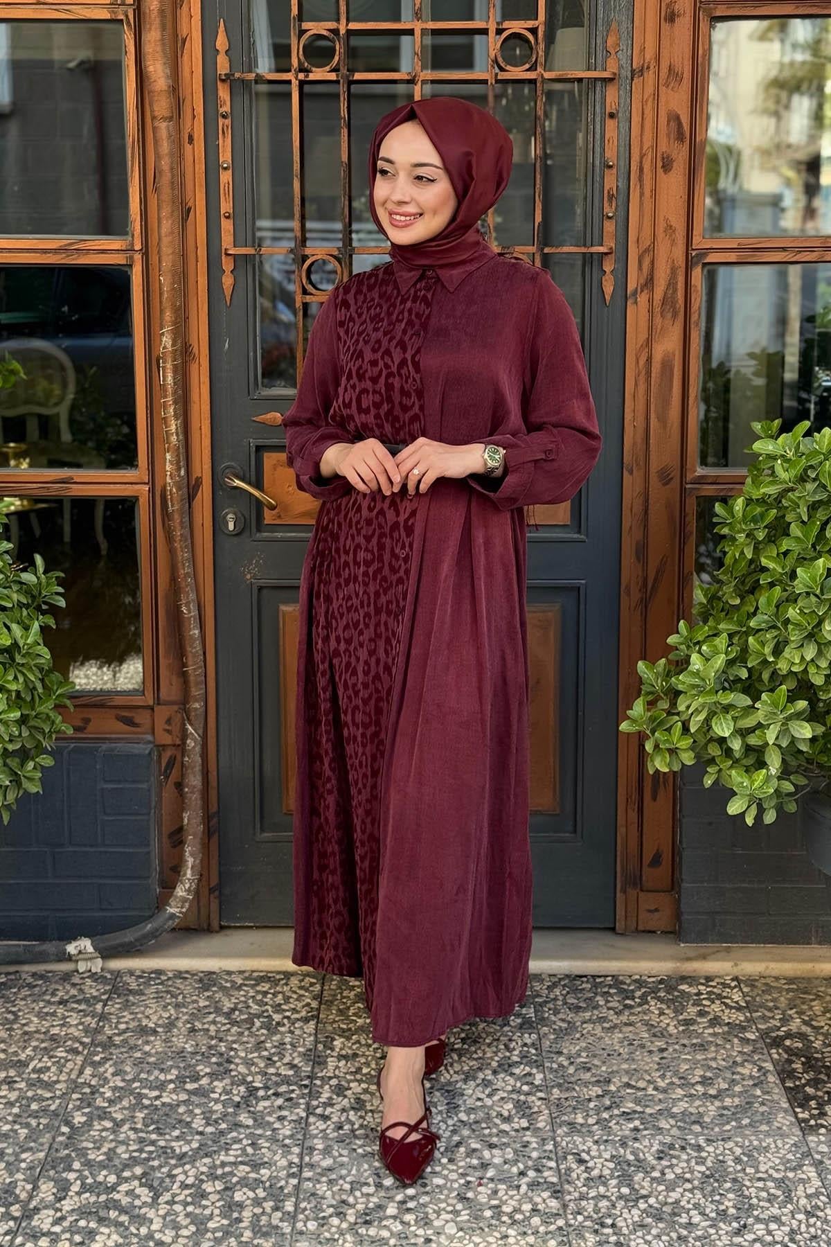 Nurcan Çetin Tunik 25254 Bordo