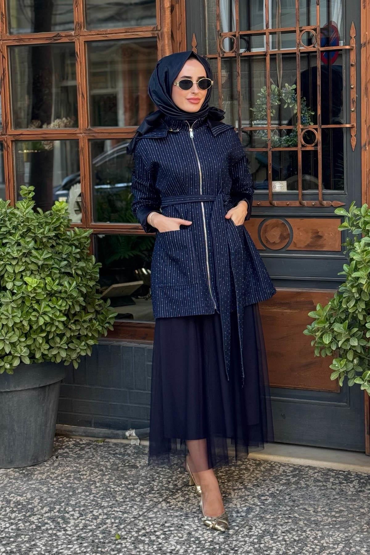 OMELYA Ceket 26KZ1048 Lacivert