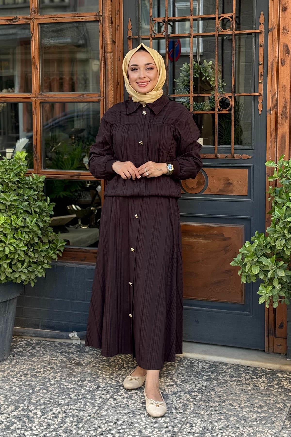 OMELYA Etekli Takım 26KZ1020 Kahve