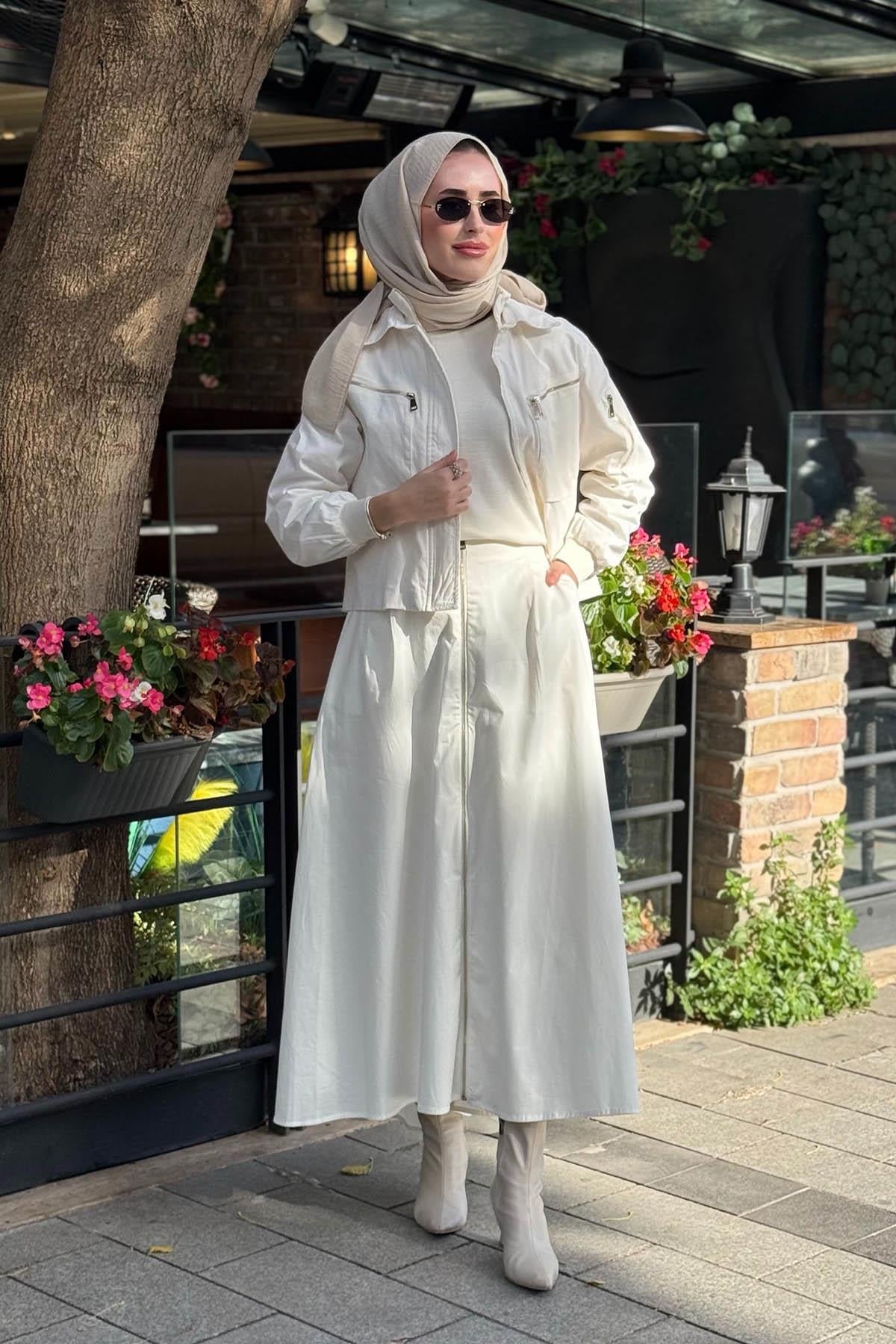 OMELYA Etekli Takım OE26KZ1024 Ekru
