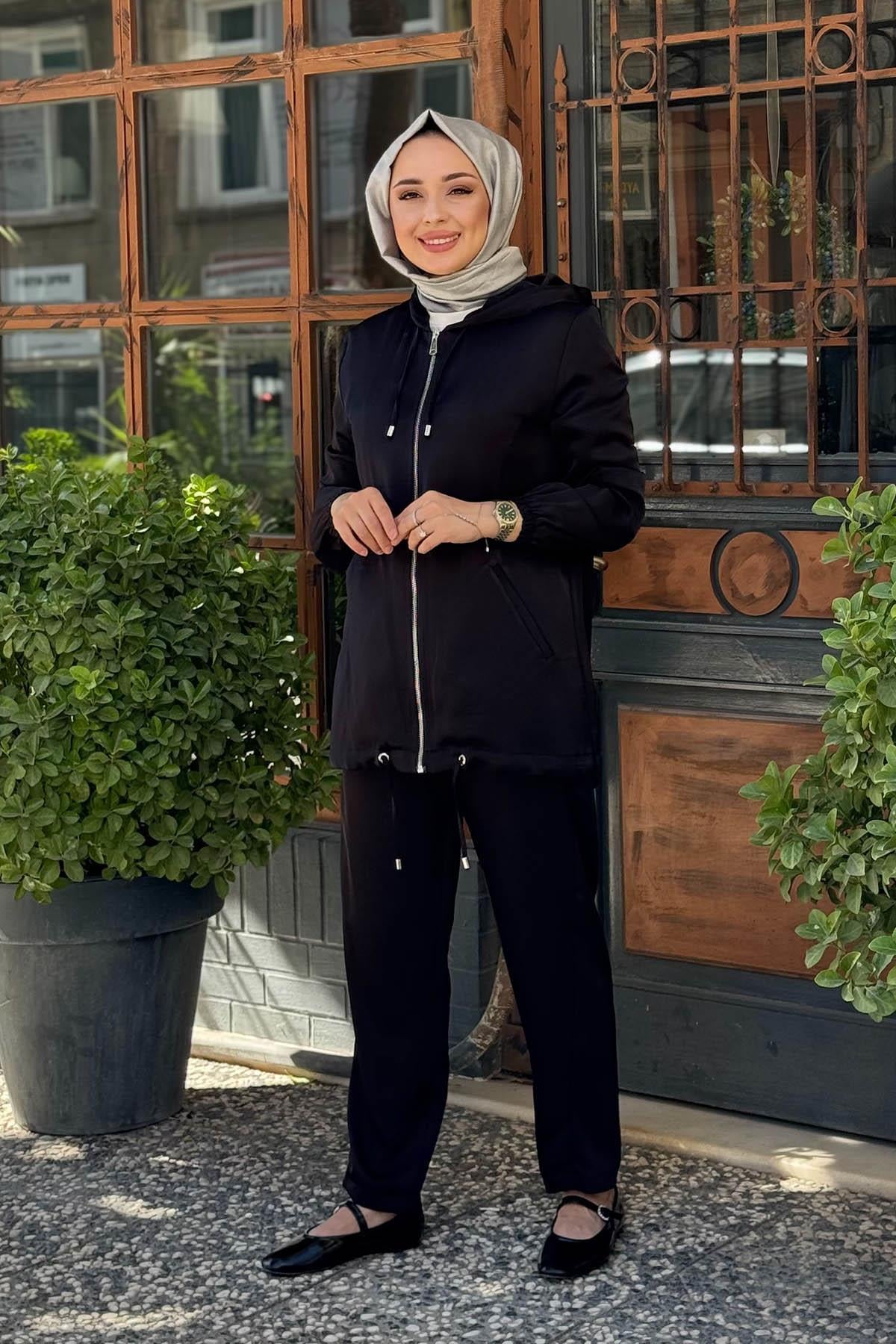 OMELYA Pantolonlu Takım 26KZ1071 Siyah