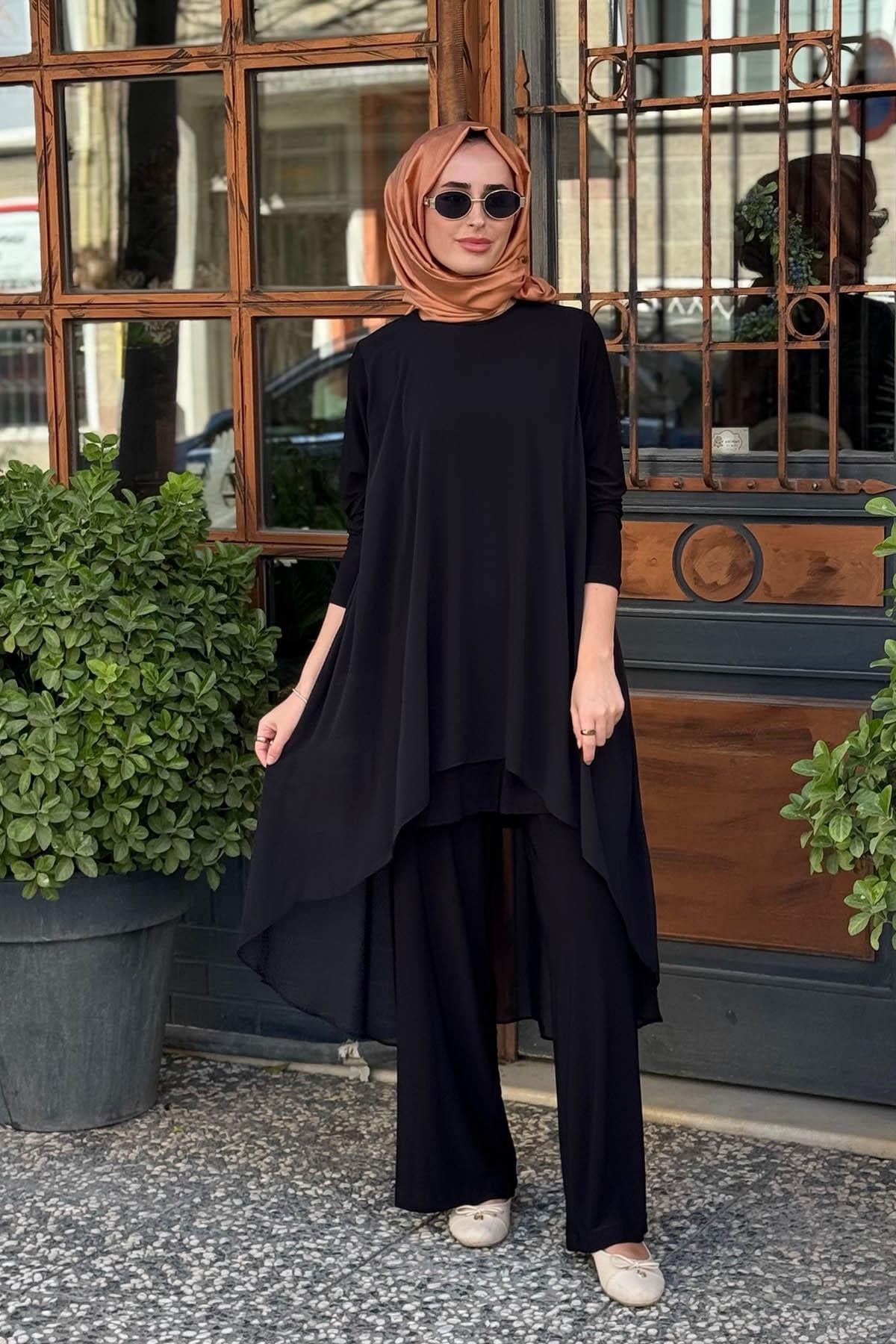 OMELYA Pantolonlu Takım 26KZ1093 Siyah