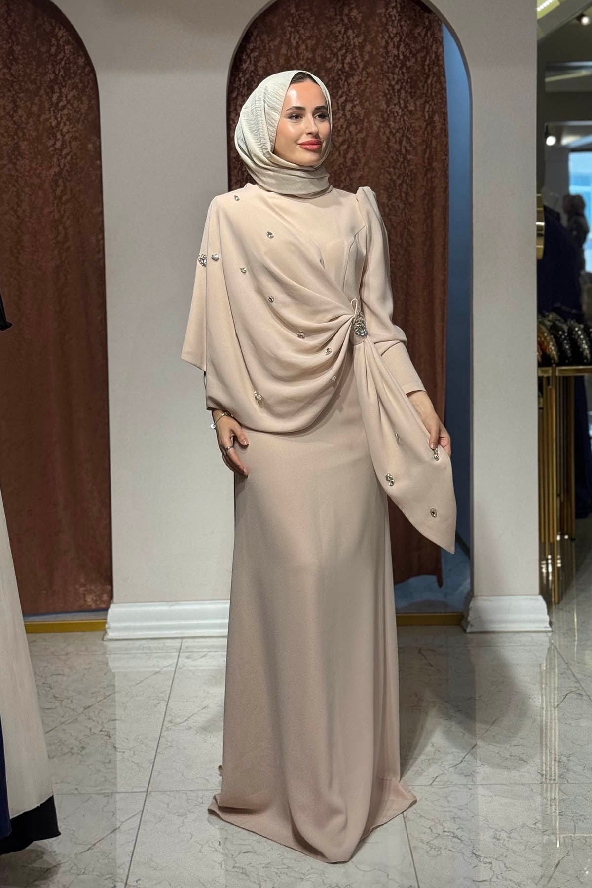 PEÇEM Studio Abiye 239 Pudra
