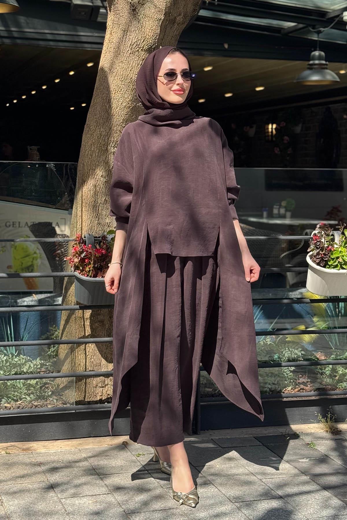 QOOQ Axis Pantolonlu Takım 26SS221T Bitter