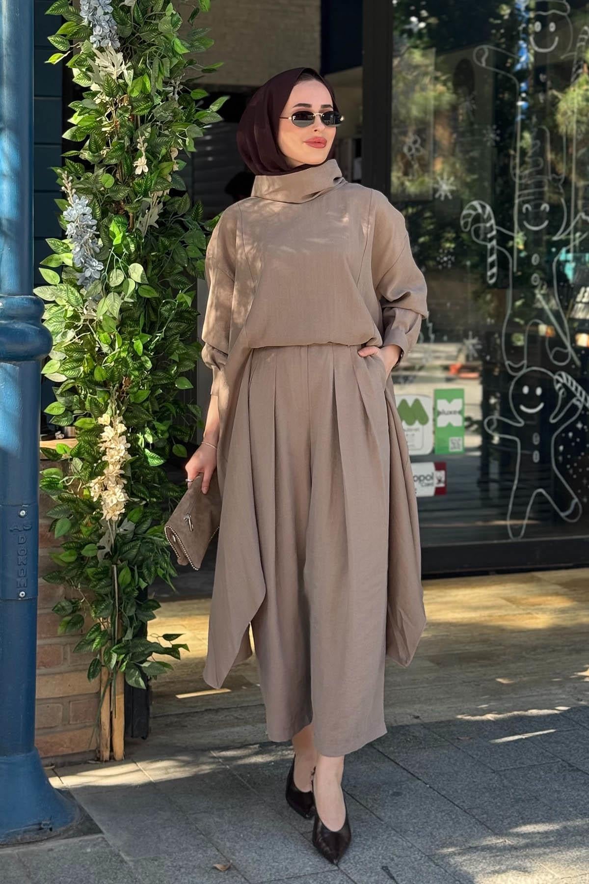 QOOQ Axis Pantolonlu Takım 26SS221T Vizon